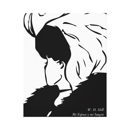 “My Wife and My Mother-in-law” published in 1915 by cartoonist W.E. Hill

(Do you see both an old and a young woman?)